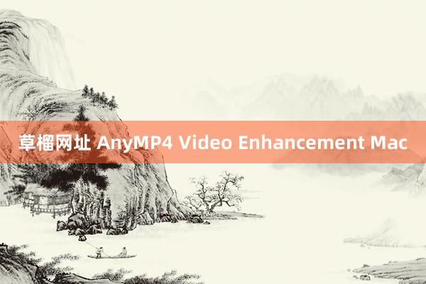 草榴网址 AnyMP4 Video Enhancement Mac